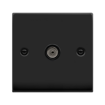 Socket, CoAxial Single, Black Insert Victorian