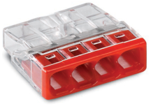 Connector, Push-Wire 4 Conductor, for Junction Boxes