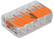 4.0mm2 Lever Connector 5 Pole 32A Box 25