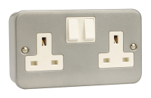 2 Gang 13A DP Switched Socket Outlet