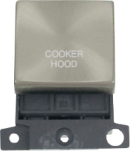 Cooker Hood 20A DP Switch Satin Chrome
