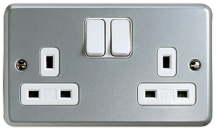 M/Clad 13A 2G DP Switched Socket