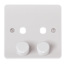 2 Gang Dimmer Plate Only **Requires Modules**