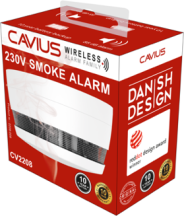 Smoke Alarm, Mains Powered Optical Built In RF, c/w Battery Back-Up