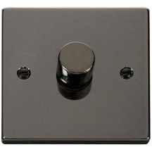 Black Nickel 1 Gang 2 Way 400W Dimmer Switch