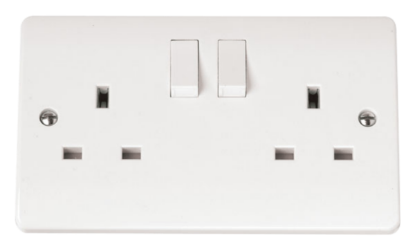Click CMA036 Socket 2G Switched 13A Whi