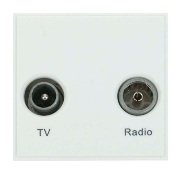 Click MM420WH Socket TV FM Whi