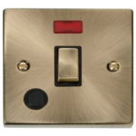 Click VPAB523BK Switch+F/O Neon DP 20A