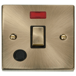 Click VPAB523BK Switch+F/O Neon DP 20A