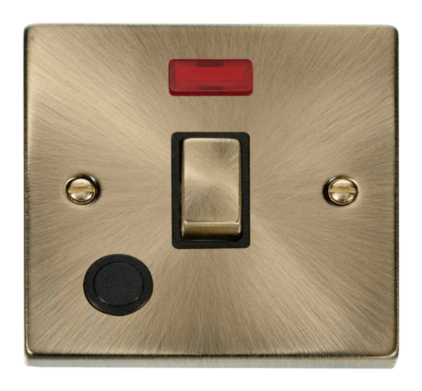 Click VPAB523BK Switch+F/O Neon DP 20A