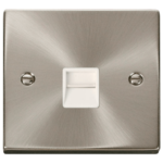 Click VPSC120WH Socket Tel Master Sgl SC