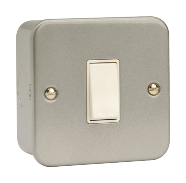 Click CL011 Switch 1G 2W & Box 10A Mclad