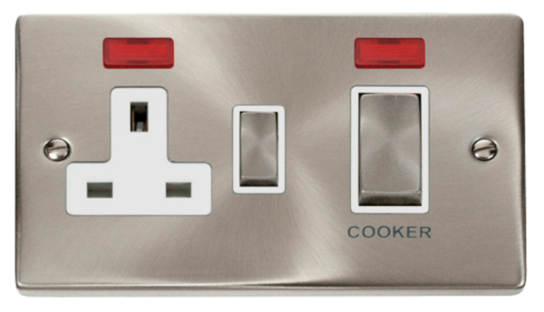 Click VPSC505WH Switch & 13A Socket 45A