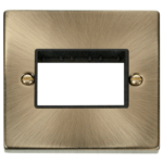 Click VPAB403BK Frontplate 1G 3Aperture