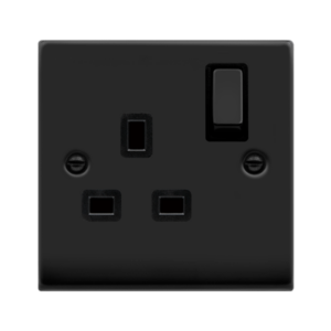 Click VPMB535BK Socket DP 1G Swd 13A