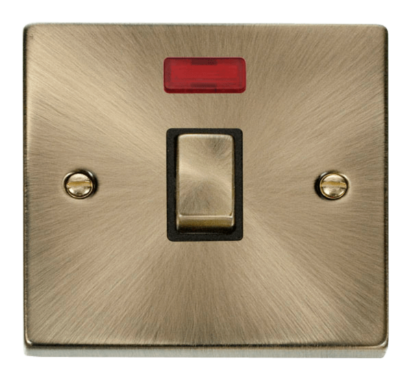 Click VPAB723BK Ingot Switch+Neon DP 20A