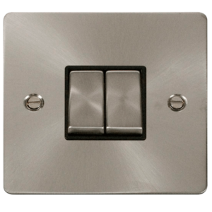Click FPBS412BK Plateswitch 2G 2W10A