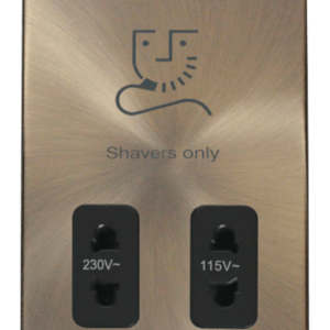 Click VPAB100BK Shaver Socket 115/230V