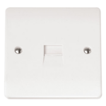Click CMA124 Socket Tel Second Sgl Whi
