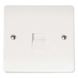 Click CMA124 Socket Tel Second Sgl Whi