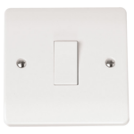 Click CMA011 Plateswitch 1G 2W 10A Whi