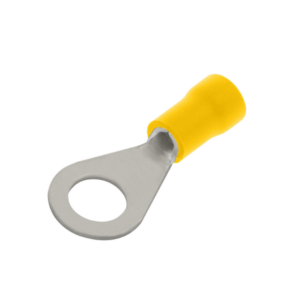Unicrimp QYR6 Term Ring 6mm Yel Pk=100