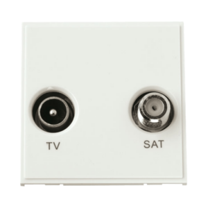Click MM425WH Socket TV Sat Whi