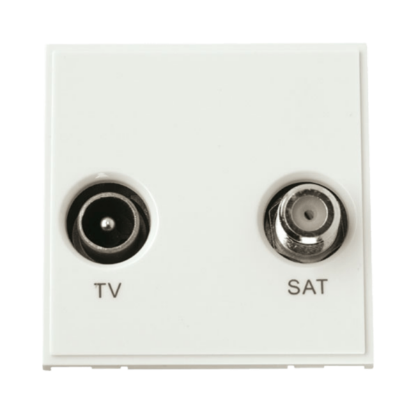 Click MM425WH Socket TV Sat Whi