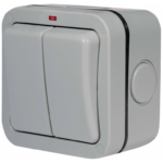 BG WP42 IP66 Switch 2 Gang 2 Way 20A