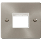 Click FPBS402WH Frontplate 1G 2Aperture