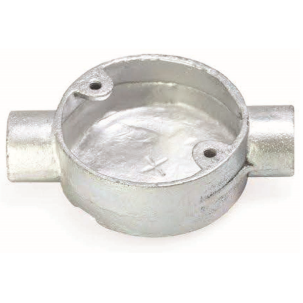 Deligo THR20 Circ Through Box 2 Way 20mm
