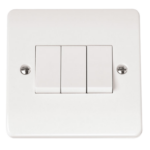 Click CMA013 Plateswitch 3G 2W 10A Whi