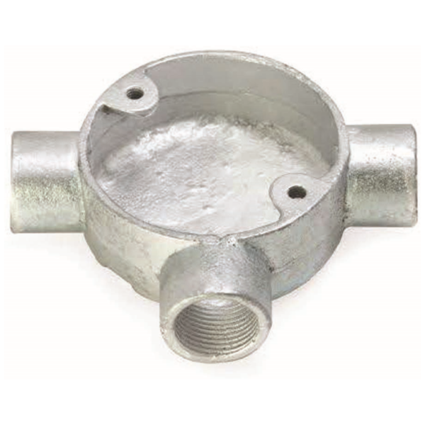 Deligo TEE20 Circular Tee Box 3 Way 20mm