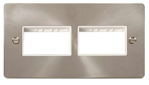 Click FPBS406WH Frontplate 2G 6Aperture