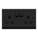 Click VPMB536BK Socket DP 2G Swd 13A