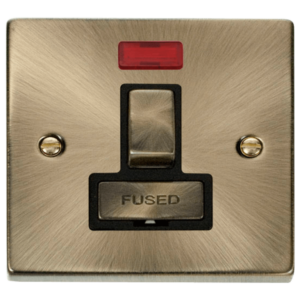 Click VPAB752BK Conn Unit Swd+Neon 13A