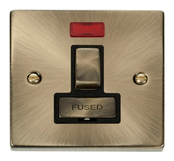 Click VPAB752BK Conn Unit Swd+Neon 13A