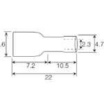 Unicrimp QBFPO63F Term F P/O 6.3mm PK100