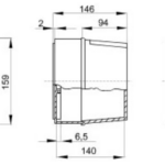 Gewiss GW44216 Junction Box 150x110x140