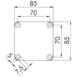 Wiska 10060401 Box 308/5 FRY Grey IP67