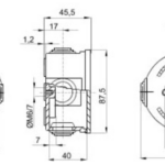 Gewiss GW44002 Enclosure 80x40mm