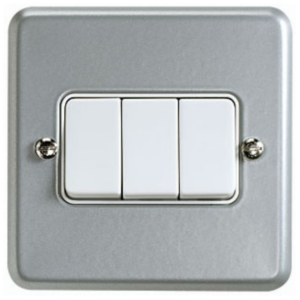 MK K3593ALM Switch 3 Gang 2 Way SP 10A