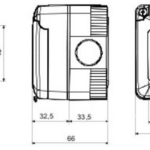 Gewiss GW27042 Enclosure 66x82x65mm
