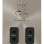 Click FPBS100BK Shaver Socket 115/230V