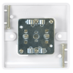Click CMA066 Socket CoAx Twin Whi