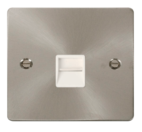 Click FPBS125WH Socket Tel SecondSgl