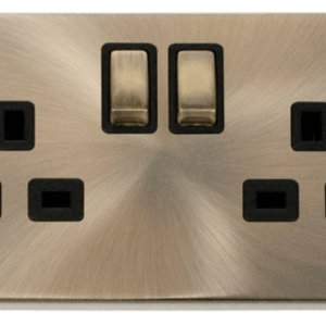 Click VPAB536BK Socket DP 2G Swd 13A