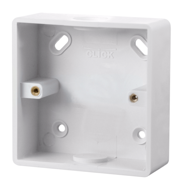 Click CMA240 Pattress Box 1G 29mm PVC