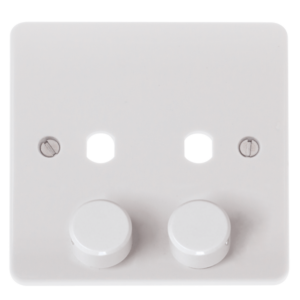 Click CMA146PL 2G Sgl Dimmer Plt & Knob
