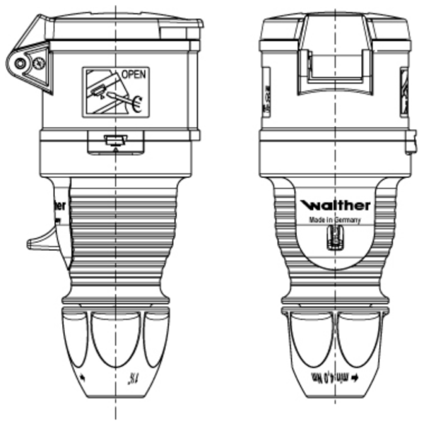 Walther 310306 Coupler 16A 220/250V